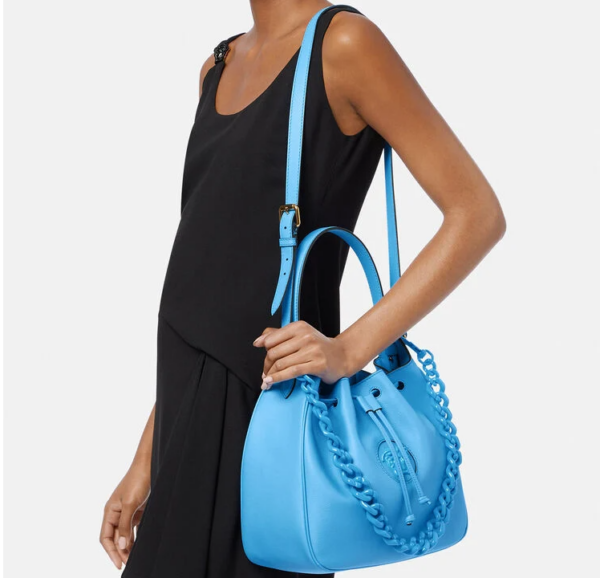 Túi Versace La Medusa Bucket DV BLue 1003013-DVIT2T-1U38V - Ảnh 3