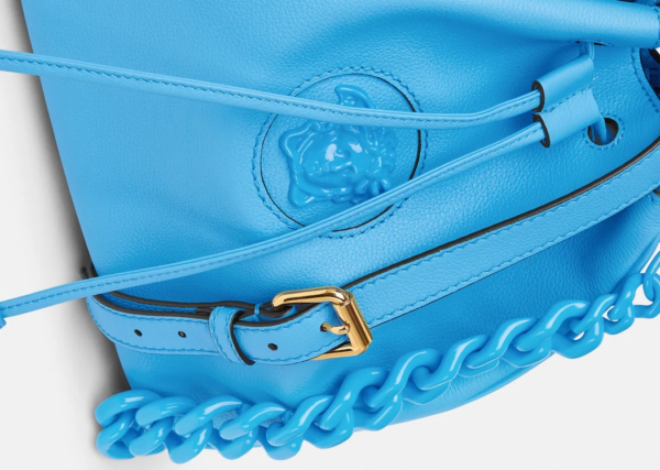 Túi Versace La Medusa Bucket DV BLue 1003013-DVIT2T-1U38V - Ảnh 4