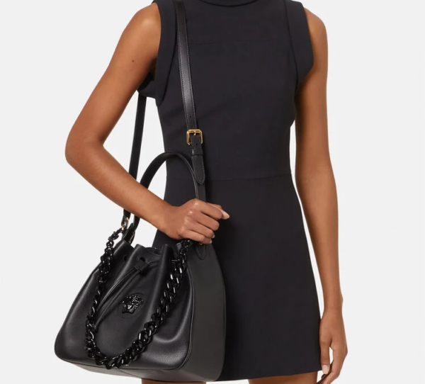 Túi Versace La Medusa Bucket Black 1003013-DVIT2T-K41NV - Ảnh 2