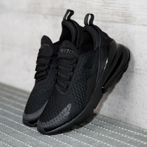 Giày Nike Air Max 270 BG 'Triple Black' BQ5776-001 - Ảnh 6