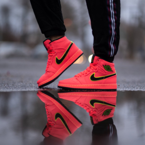 Alternative view of Giày Nike Air Jordan 1 High Premium 'Hot Punch' AQ9131- 600