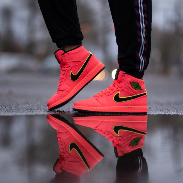 Giày Nike Air Jordan 1 High Premium 'Hot Punch' AQ9131- 600 - Ảnh 2