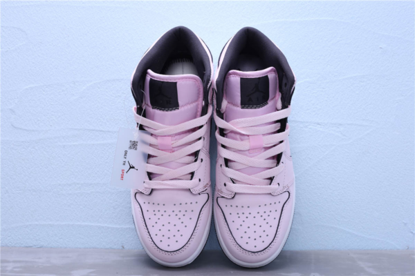 Giày Nike Air Jordan 1 Mid GS 'Pink Foam' 555112-601 - Ảnh 15