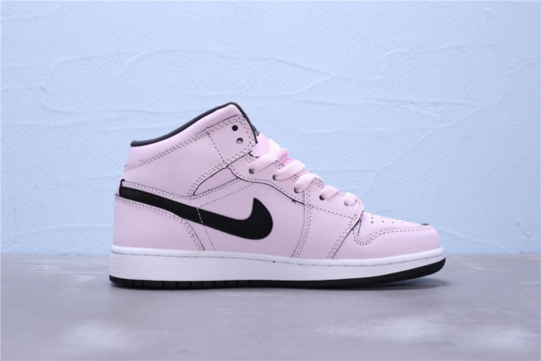 Giày Nike Air Jordan 1 Mid GS 'Pink Foam' 555112-601 - Ảnh 10