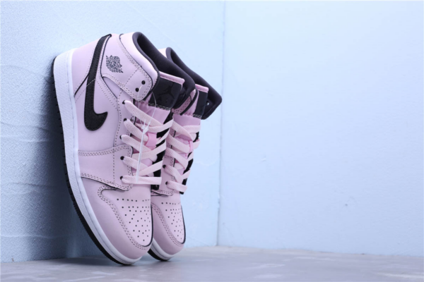 Giày Nike Air Jordan 1 Mid GS 'Pink Foam' 555112-601 - Ảnh 12