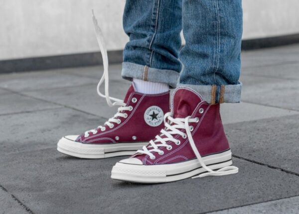 Giày Converse Chuck 70 High Ox 'Burgundy' 162051C - Ảnh 3