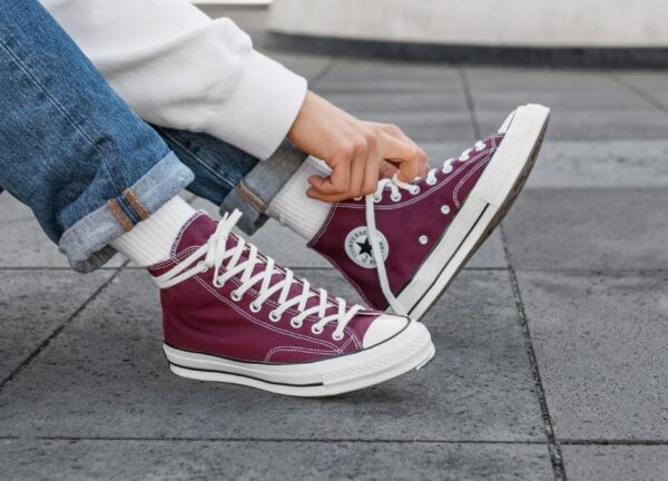 Giày Converse Chuck 70 High Ox 'Burgundy' 162051C - Ảnh 2