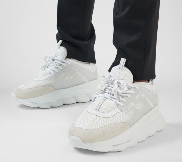Giày Versace Chain Reaction Trainers White DSU7071E-D7CTG-D01 - Ảnh 2