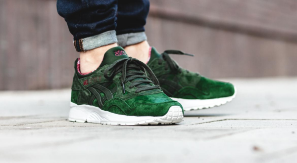 Giày Asics Gel Lyte V X Max Pack Dark Green H6R2L 8082 - Ảnh 5