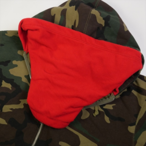 Ao Supreme Double Hood Facemask Zip Up Hooded 'Woodland Camo'