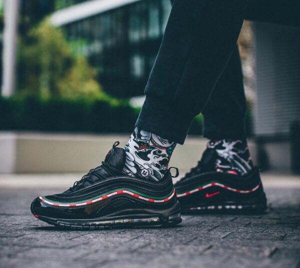 Giày Undefeated x Nike Air Max 97 OG 'Black' AJ1986-001 - Ảnh 6