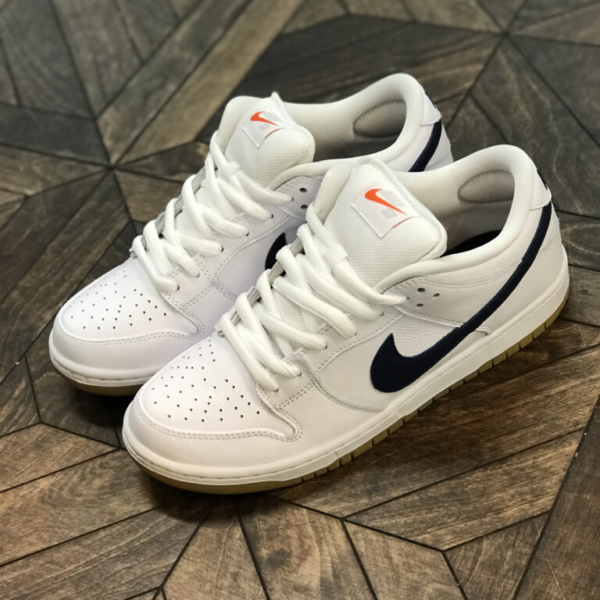Giày Nike Dunk Low Pro Iso Sb 'Orange Label White Navy' CZ2249-100 - Ảnh 5