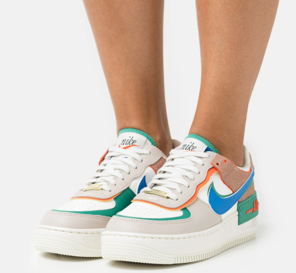 Giày Nike Wmns Air Force 1 Shadow 'Sail Signal Blue Green' CI0919-109 - Ảnh 3