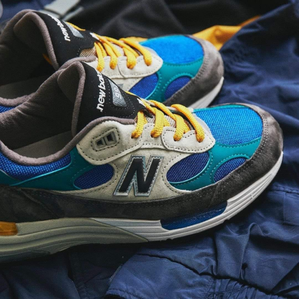 Giày New Balance Billy's x 992 Made in USA 'Grey Blue Teal' M992RR - Ảnh 6