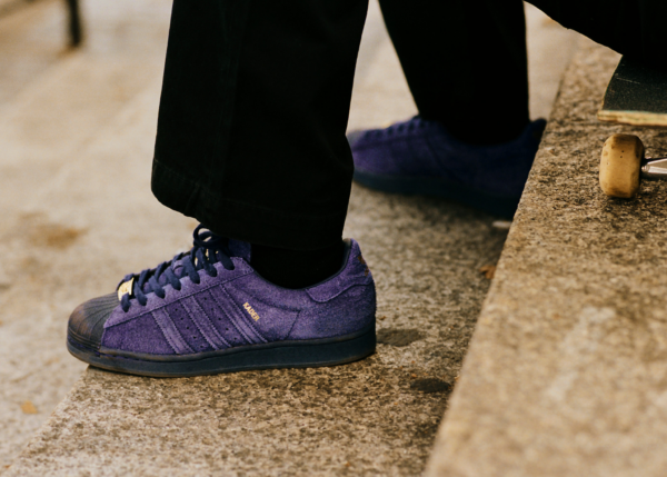 Giay Adidas Kader Sylla x Superstar ADV 'Dark Purple' HP8865