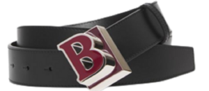 Thắt Lưng Burberry Letter Graphic Leather Belt 'Black'