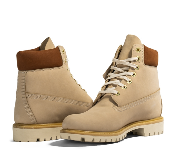 Giày Timberland Men's 6-Inch Waterproof Light Beige Nubuck A2JBX - Ảnh 4