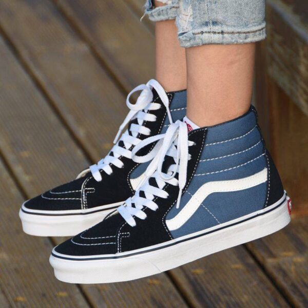 Giày Vans Classic Sk8 Hi 'Navy White' VN000D5INVY - Ảnh 2