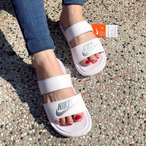 Dép Nike Wmns Benassi Duo Ultra Slide 'White' 819717-100 - Ảnh 4