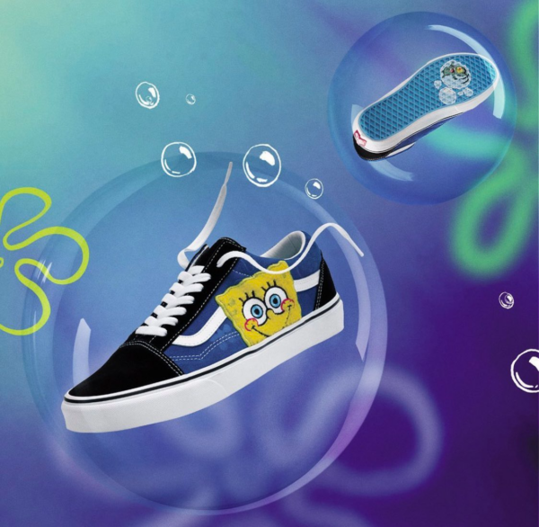 Giày Vans SpongeBob SquarePants x Old Skool 'Smile Patch' VN0A38G19XD - Ảnh 4