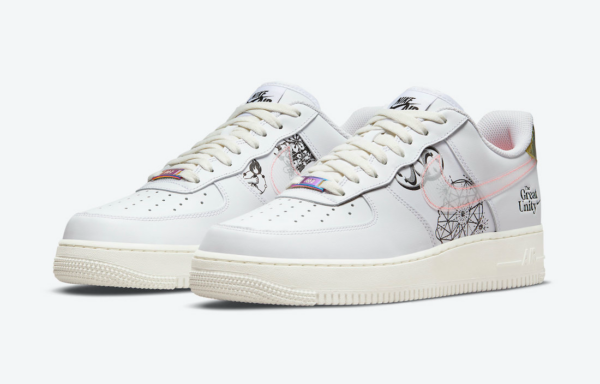 Giày Nike Wmns Air Force 1 BG 'The Great Unity' DM5457-110 - Ảnh 7