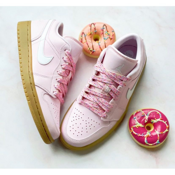 Giày Nike Wmns Air Jordan 1 Low 'Arctic Pink Gum' DC0774-601 - Ảnh 3