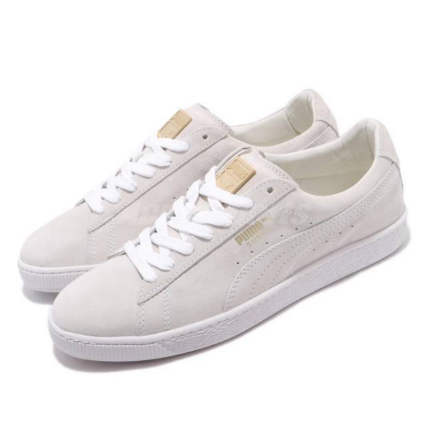 Giày Puma Suede Classic Metal Badge 'White Team Gold' 370081-02 - Ảnh 2