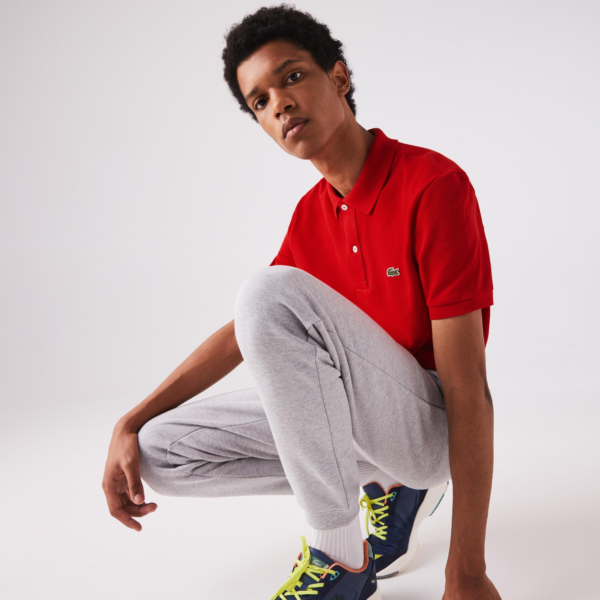 Áo Lacoste Men's Slim Fit Polo İn Petit Piqué PH4012-240 - Ảnh 3