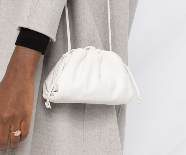 Túi Bottega Veneta Mini Pouch Bag 'Chalk Gold' 585852-VCP40-9143 - Ảnh 6