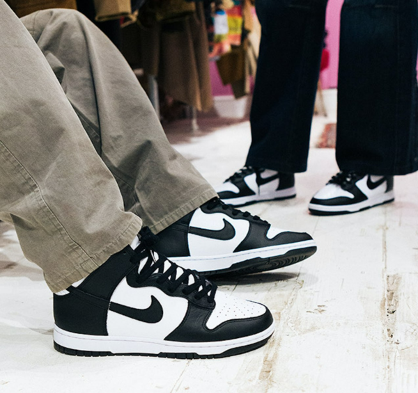 Giày Nike Dunk High 'Black White' DD1399-105 - Ảnh 3