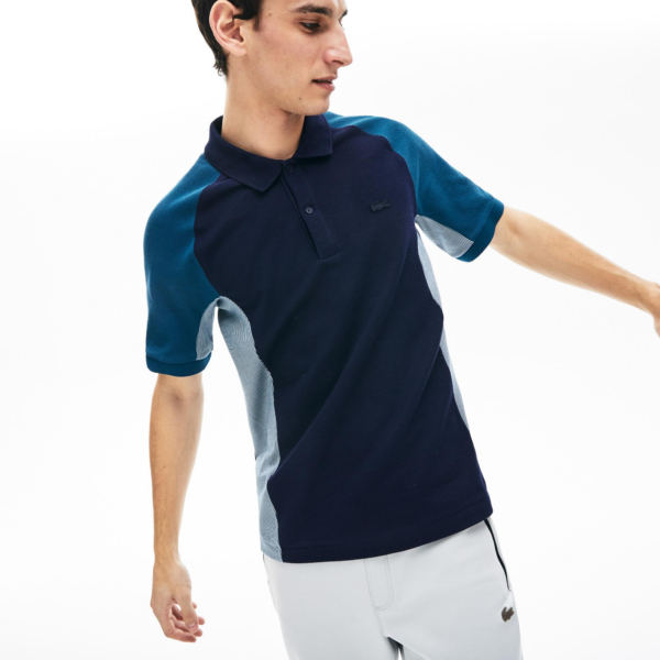 Áo Lacoste Men's Colourblock Piqué Polo PH5023-SSF - Ảnh 6