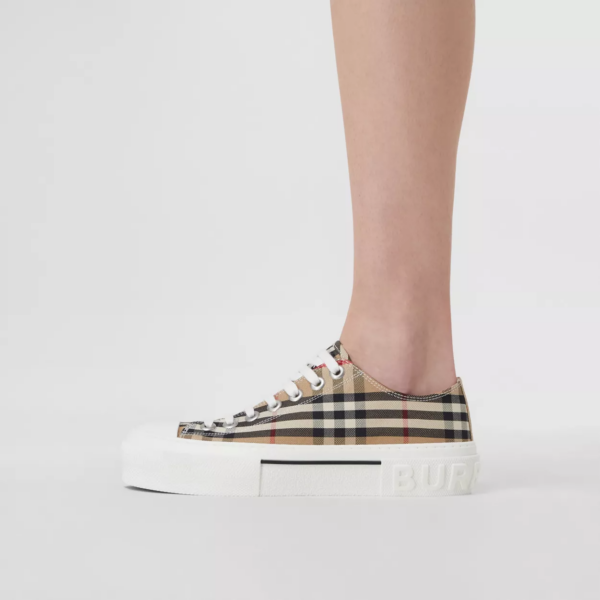 Giày Burberry Vintage Check Cotton 'Archive Beige' 8050506 - Ảnh 3