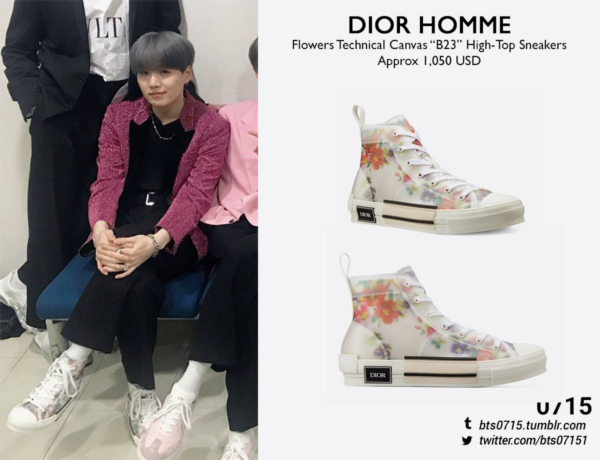 Giày Dior B23 High 'Flowers' 3SH118YJR-H063 - Ảnh 3