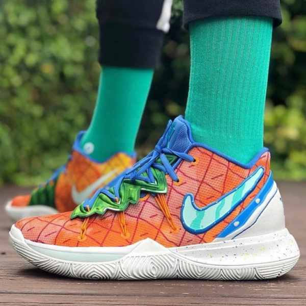 Giày Nike SpongeBob SquarePants x Kyrie 5 EP 'Pineapple House' CJ6950-800 - Ảnh 4