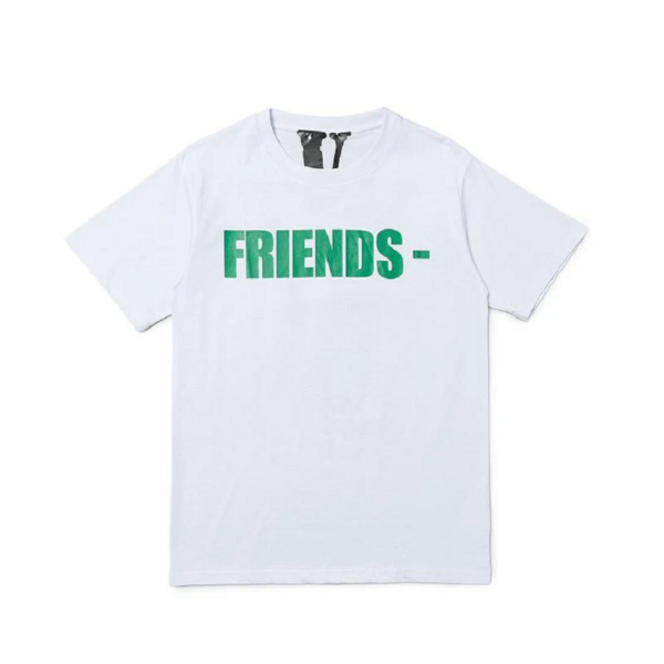 Áo Vlone Friends Logo Tee White Green