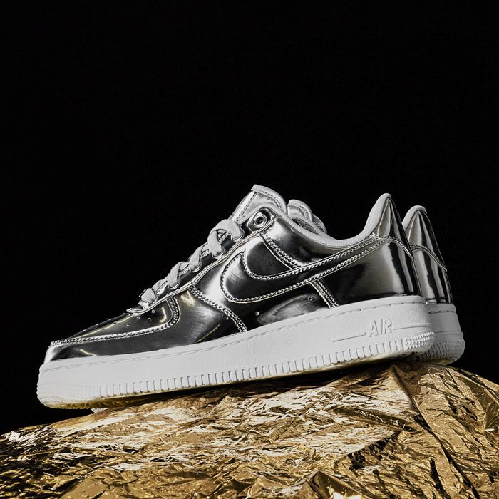 Giày Nike Air Force 1 SP "Metallic Silver" CQ6566-001 - Ảnh 11