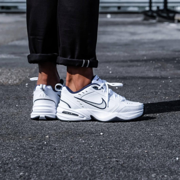 Giày Nike Air Monarch IV 'White Navy' 415445-102 - Ảnh 5