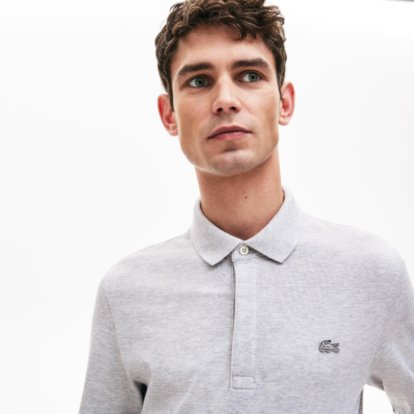 Áo Lacoste Long-Sleeve Paris Polo 'Grey' PH-2481 - Ảnh 3