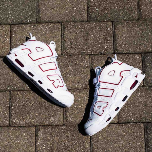 Giày Nike Air More Uptempo GS 'White Varsity Red' 2021 DJ5988-100 - Ảnh 7