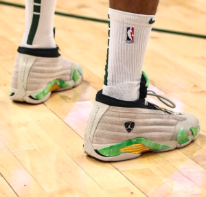 Alternative view of Giày Nike Aleali May x Wmns Air Jordan 14 Retro Low SP 'Fortune' DJ1034-200