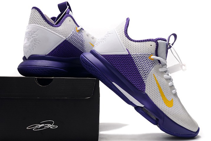 Giày Nike LeBron Witness 4 EP 'Lakers' CD0188-100 - Ảnh 4