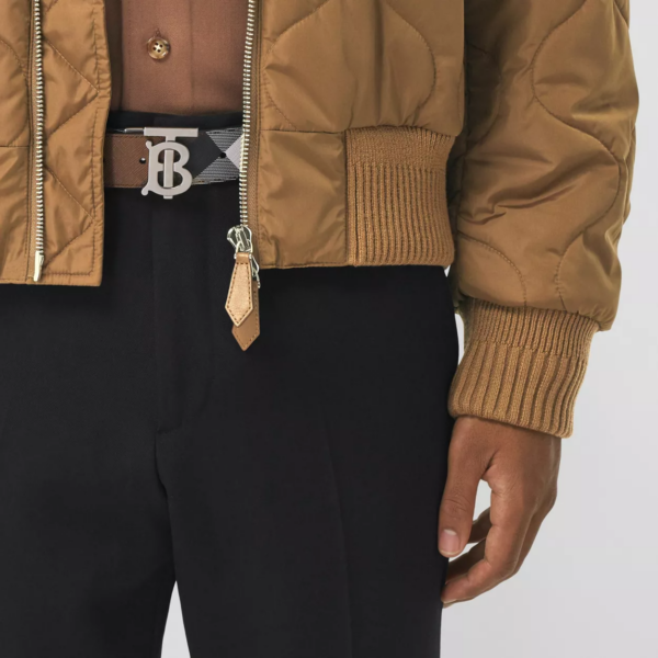 Thắt Lưng Burberry Reversible Monogram Motif Dark Birch Brown - Ảnh 4