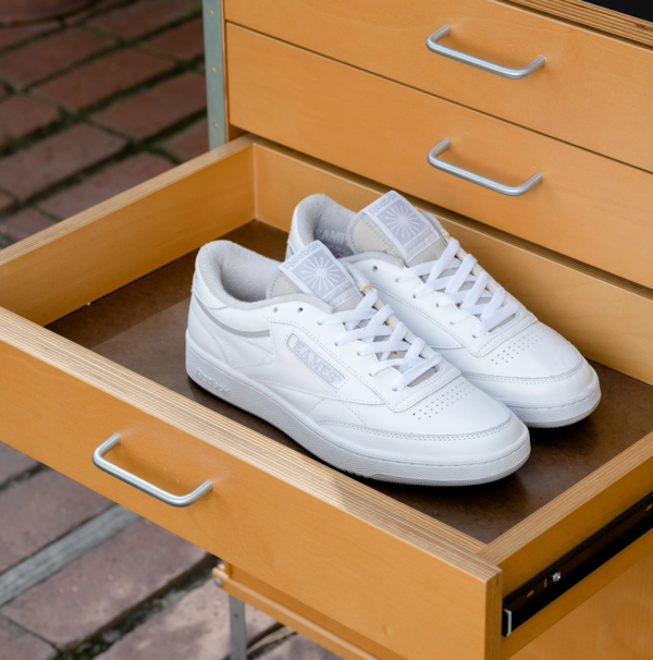 Giày Reebok Eames Office x Club C 85 'Monotone Pack White' GY1066 - Ảnh 4