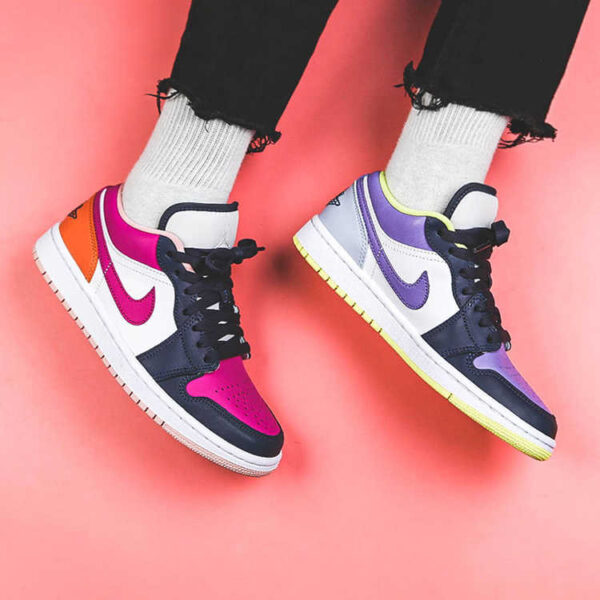 Giày Nike Air Jordan 1 Low 'Mismatched Purple Magenta' DJ4342-400 - Ảnh 5