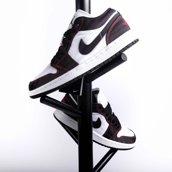 Giày Nike Wmns Air Jordan 1 Low SE Utility 'White Black Red' DD9337-106 - Ảnh 5