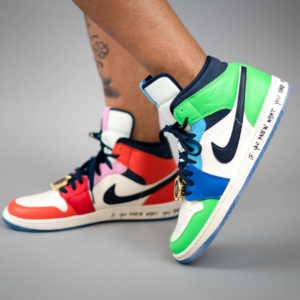 Alternative view of Giày Nike Melody Ehsani x Wmns Air Jordan 1 Mid 'Fearless' CQ7629-100