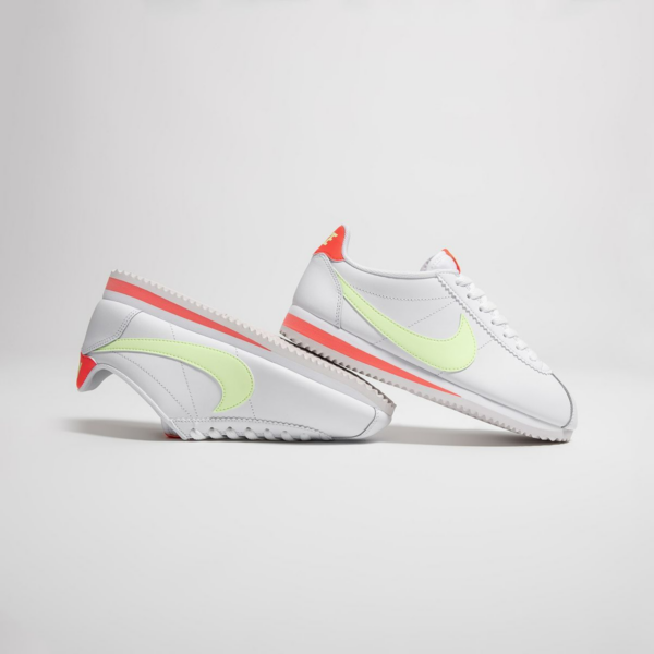 Giày Nike Wmns Classic Cortez Leather 'Volt Flash Crimson' 807471-116 - Ảnh 3
