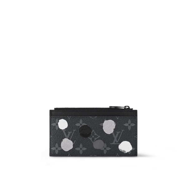 Vi Louis Vuitton x YK Coin Card Holder 'Black Silver' M81930