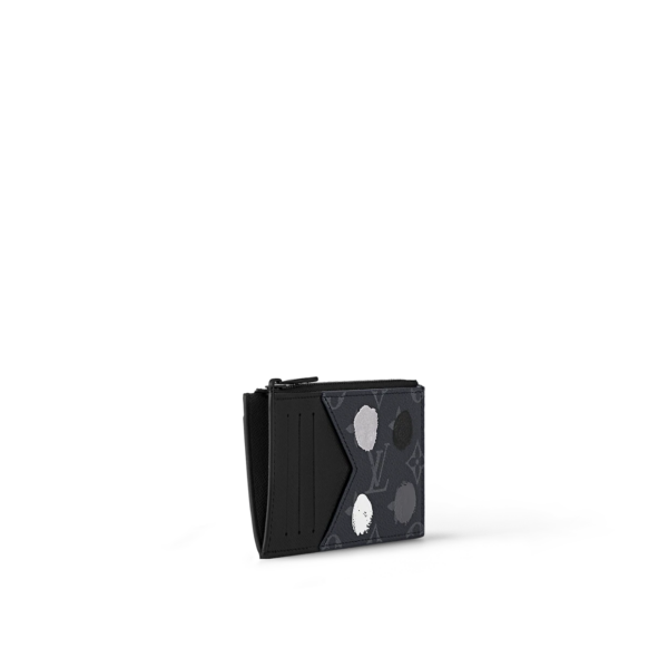 Vi Louis Vuitton x YK Coin Card Holder 'Black Silver' M81930