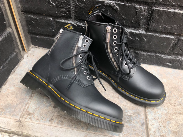 Giày Dr. Martens 1460 Zip Nappa Amphibious Black 26103001 - Ảnh 7